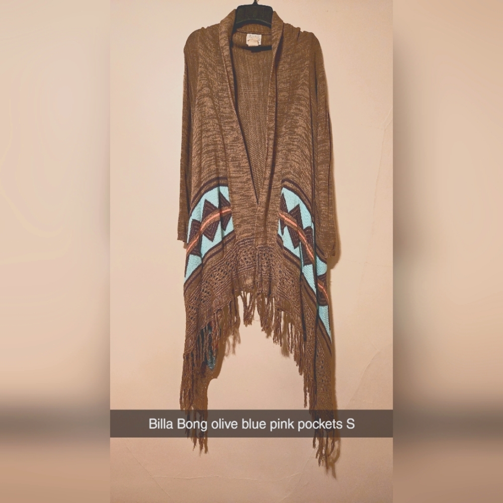 Billabong cardigan olive color S